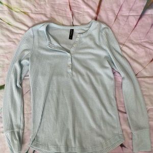 Baby Blue Henley sleepwear